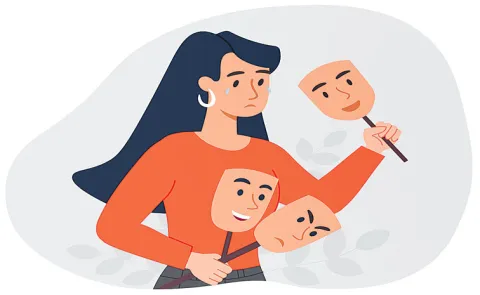 Masking is mostly used to conceal a negative emotion