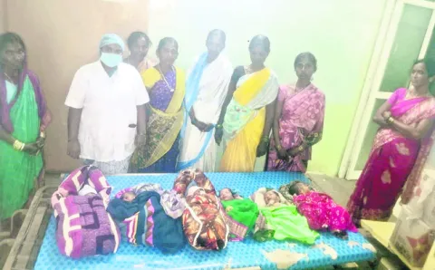 ఒకేరోజు ఆరు సాధారణ కాన్పులు 