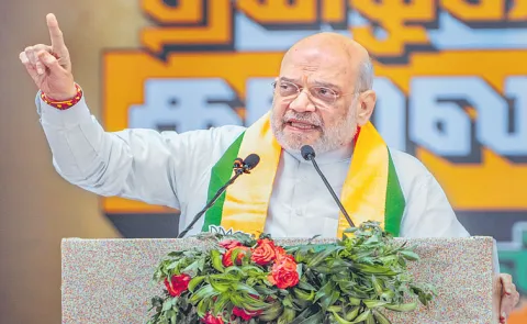 Union Home Minister Amit Shah accuses DMK and Stalin of multiple scams and corruption