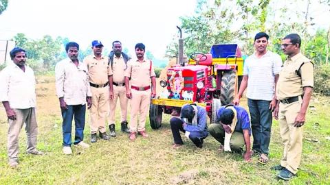 చోరీకి గురైన ట్రాక్టర్‌ పట్టివేత 