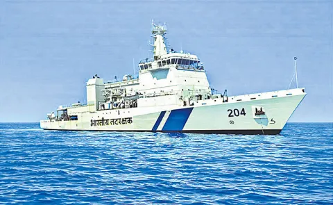 Rajnath Singh commissions ICGs pollution control vessel Samudra Pratap in Goa