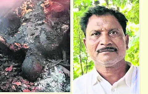 రైతు సజీవ దహనం