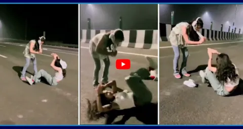 Two Girls Nagini Dance On Kanpur-Lucknow Expressway Video Goes Viral 5