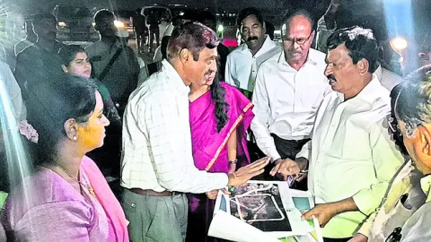 మాడవీధుల పనుల పరిశీలన