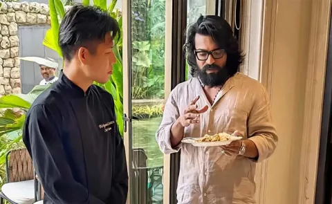 Japanese Chef Prepares Authentic Biryani For Ram Charan 13