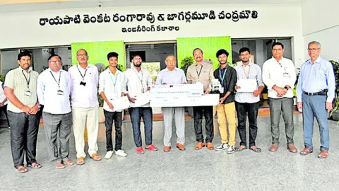 ఆర్‌వీఆర్‌జేసీ విద్యార్థుల అద్భుత ఆవిష్కరణ 