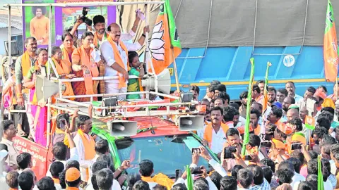 కేంద్రం నిధులతో రాత్రికి రాత్రే శంకుస్థాపనలు 