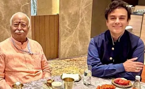 Congress Slams Rss Chief Mohan Bhagwat Over Meal With Adnan Sami
