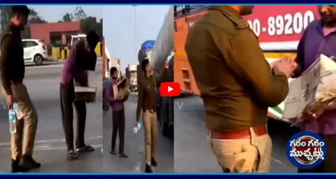 UP Police Showed Great Kindness on Water Bottle Seller 1