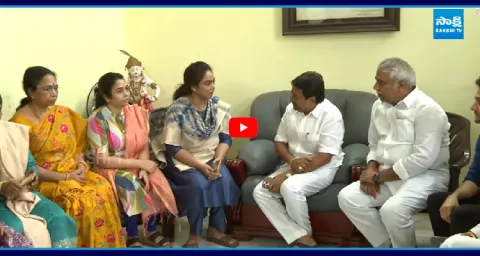 Vellampalli Srinivas And Malladi Vishnu Meets Ambati Rambabu Family  1