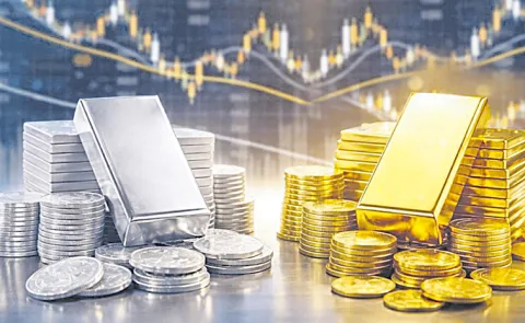 Silver dips Rs 7500 to Rs 2. 64 lakh per kg and gold rises by Rs 22004