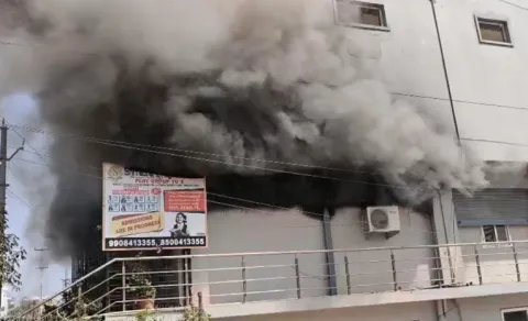 Fire Accident at Sangareddy school