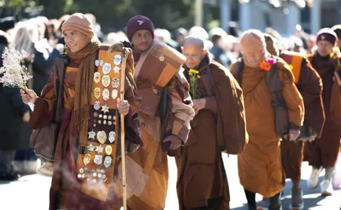 Buddhist Monks 15 Week Peace Walk Reaches Washington15