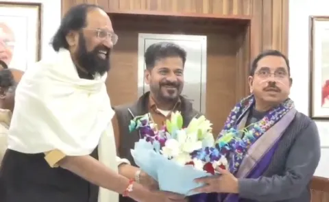 Cm Revanth And Uttam Kumar Reddy Meet Union Minister Pralhad Joshi