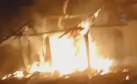 Fire Accident: 10 Huts Destroyed In Mamidikuduru