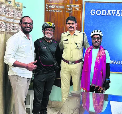 అగర్తల టు కన్యాకుమారి  సైకిల్‌యాత్ర
