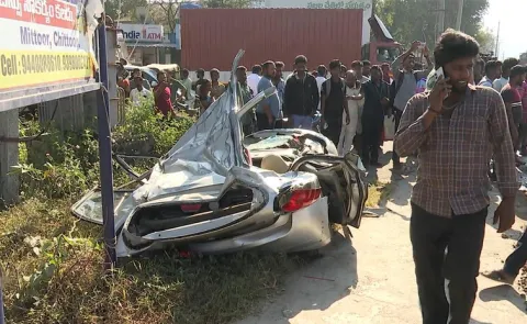 Road Accident In Chittoor District