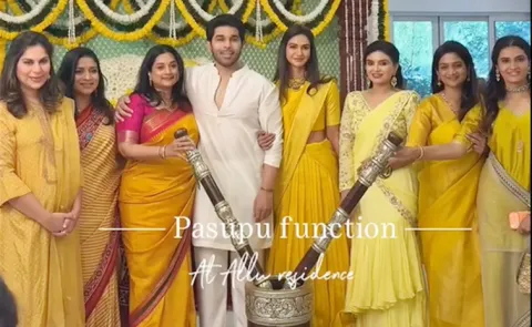 Allu Sirish Wedding And Haldi Celebrations