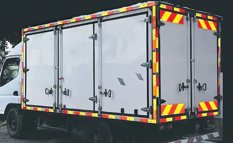 Reflective tapes are mandatory for transport vehicles