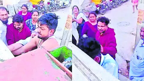 పారిశుధ్య కార్మికుడిపై దాడి: ఇద్దరు అరెస్ట్‌ 