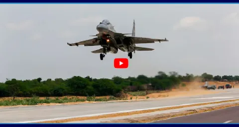 Narendra Modi Inaugurates Emergency Highway Runway In Assam 1