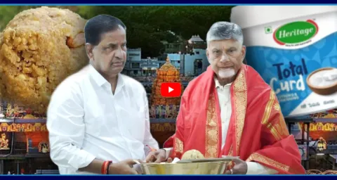 Chandrababu And BR Naidu Conspiracy On Tirumala Laddu For Heritage 2