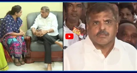 Botsa Satyanarayana Meets Ambati Rambabu Family 1