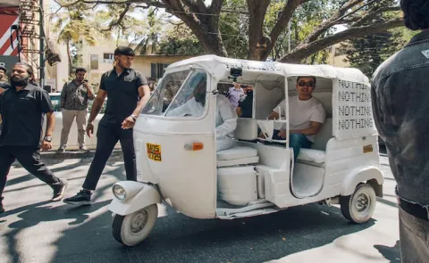 Nothing CEO Carl Pei in autorickshaw for Bengaluru flagship store opening viral video