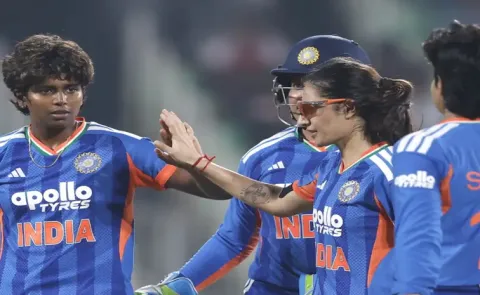 India Women tour of Australia 2026: India beat australia by 21 runs in first T20I10