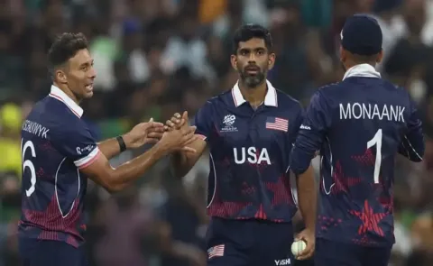 T20 WC 2026: USA beat namibia by 31 runs6
