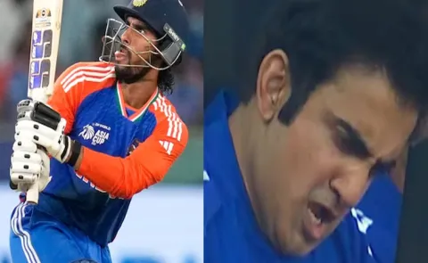 Gautam Gambhirs Angry Lecture To Tilak Varma Amid Slow Batting In IND Vs PAK2