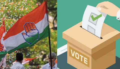 Congress party gets 40 Percent votes in Municipal Polls
