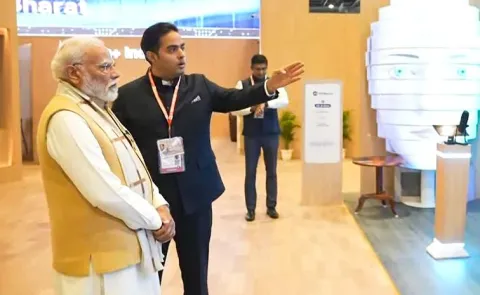 Prime Minister Modi Visits Jio AI Pavilion at India AI Impact Summit