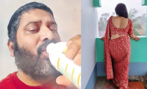 A selfie video of a man allegedly threatening to consume pesticide while seeking justice