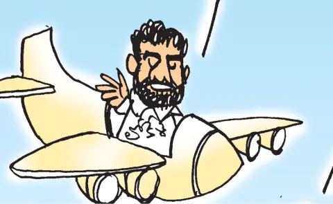 Comments over Chandrababu familys use of special planes