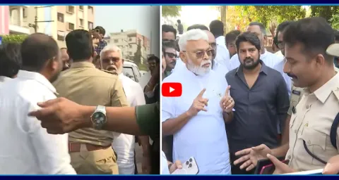 Rajahmundry Police Over Action On Ambati Rambabu Convoy  1