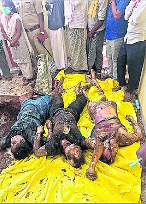 కాళ్లు నరికి ఇంట్లో పూడ్చేశాడు 