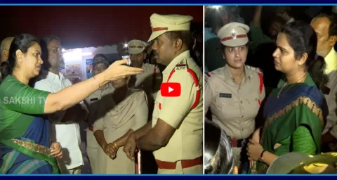 AP Police Over Action With EX Minister Vidadala Rajini 1