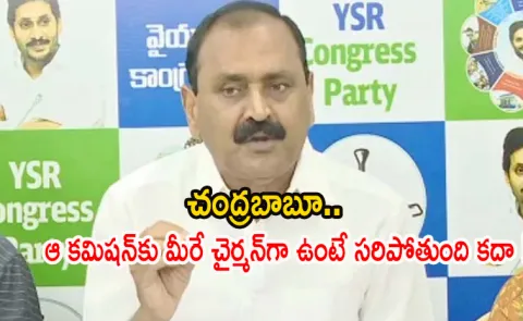 YSRCP Leader Bhumana Slams Chandrababu Naidu