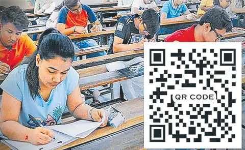 QR code to identify the Exam center