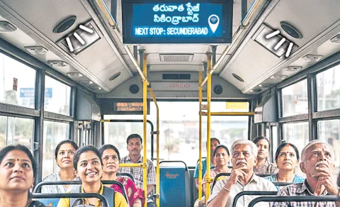 TSRTC To Introduce GPS based passenger announcement system in hyderabad city buses