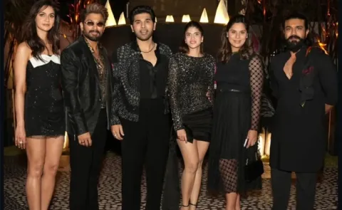 Allu Arjun Celebrate Party With Ram Charan And Upasana3