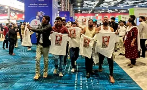 Police tells court on ai summit Shirtless youth congress protesters