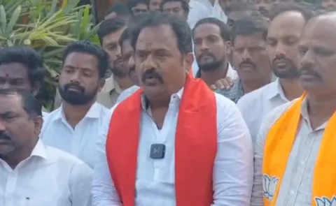 MLA Venkataramana Reddy press meet on Kamareddy clash