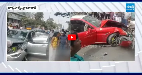 Luxury Sports Car Accident In Jubilee Hills Hyderabad 1