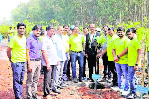 15 వేల మొక్కలు నాటిన రోటరీక్లబ్‌ బాధ్యులు 