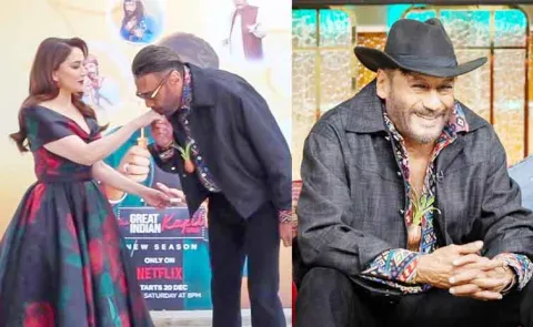 Jackie Shroff Says He Feels Shy on Romancing Madhuri Dixit on Screen