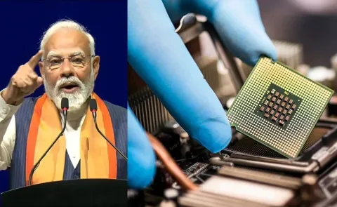 PM Narendra Modi lays foundation stone of Foxconn-HCL chip plant in Jewar