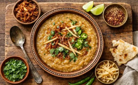 World Famous Haleem Preparation at Pista House