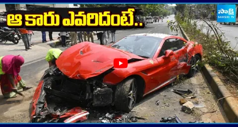 Ferrari Car Accident In Hyderabad 1